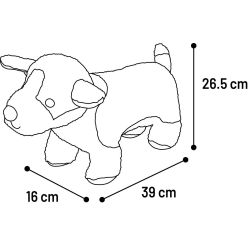 Flamingo Corri Pluszowy Pies Corgi Brązowy Zabawka dla Psa z Piszczałką 39cm