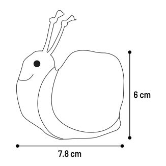 Flamingo Nitz Ślimak Pomarańczowy Zabawka dla Kota z Kocimiętką 7,8cm
