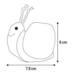 Flamingo Nitz Ślimak Pomarańczowy Zabawka dla Kota z Kocimiętką 7,8cm