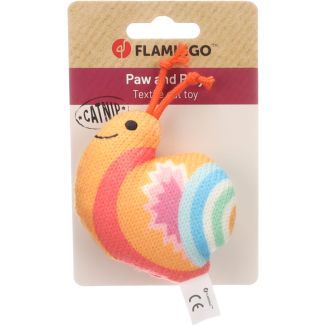 Flamingo Nitz Ślimak Pomarańczowy Zabawka dla Kota z Kocimiętką 7,8cm