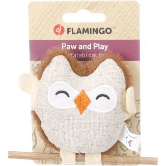 Flamingo Zabawka Z Matatabi Dla Kota Cabru Sowa 12cm | Konikpolny.pl