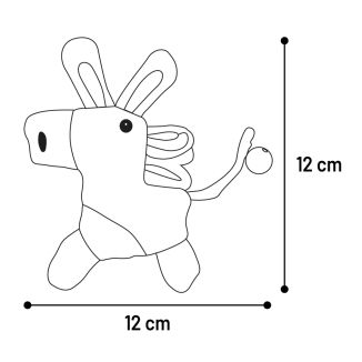 Flamingo Zabawka Dla Kota Robla Osiołek Z Kocimiętką 12cm | Konikpolny