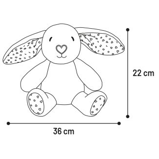 Flamingo Lief Królik Beżowy Pluszowa Zabawka Dla Psa 36cm | Konikpolny