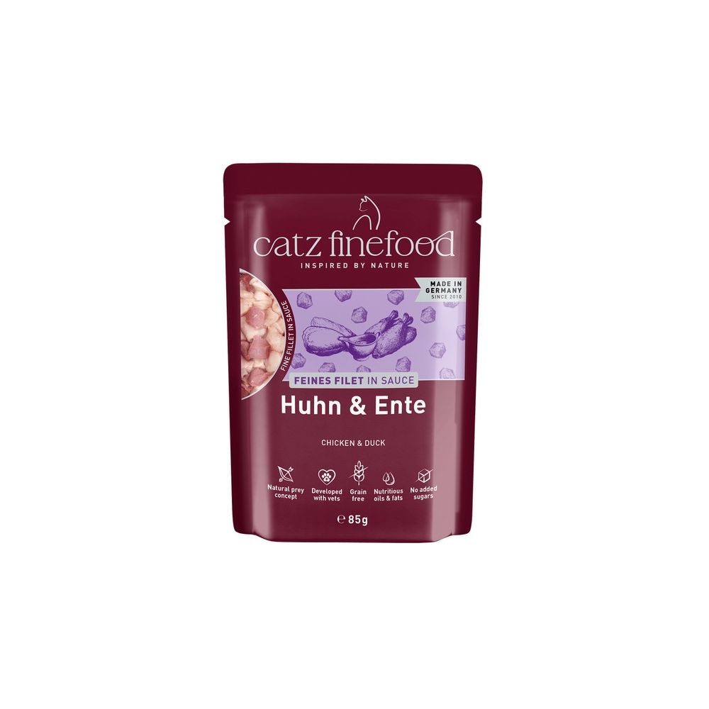 Catz Finefood Feines Filet In Sauce Kurczak I Kaczka Saszetka 85G
