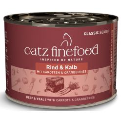 Catz Finefood Classic Senior N.07 Wołowina I Cielęcina Puszka 200G