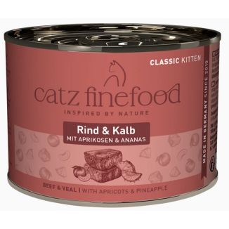 Catz Finefood Classic Kitten Wołowina I Cielęcina (Kitten N.07) Puszka 200G