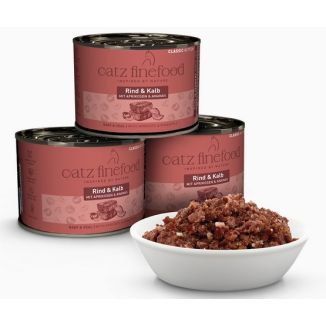 Catz Finefood Classic Kitten Wołowina I Cielęcina (Kitten N.07) Puszka 200G