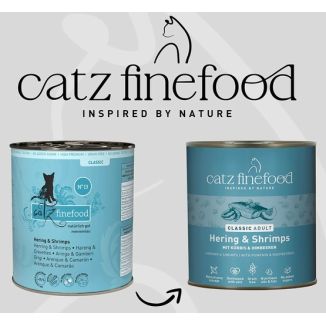 Catz Finefood Classic N.13 Śledź I Krewetki Puszka 800G