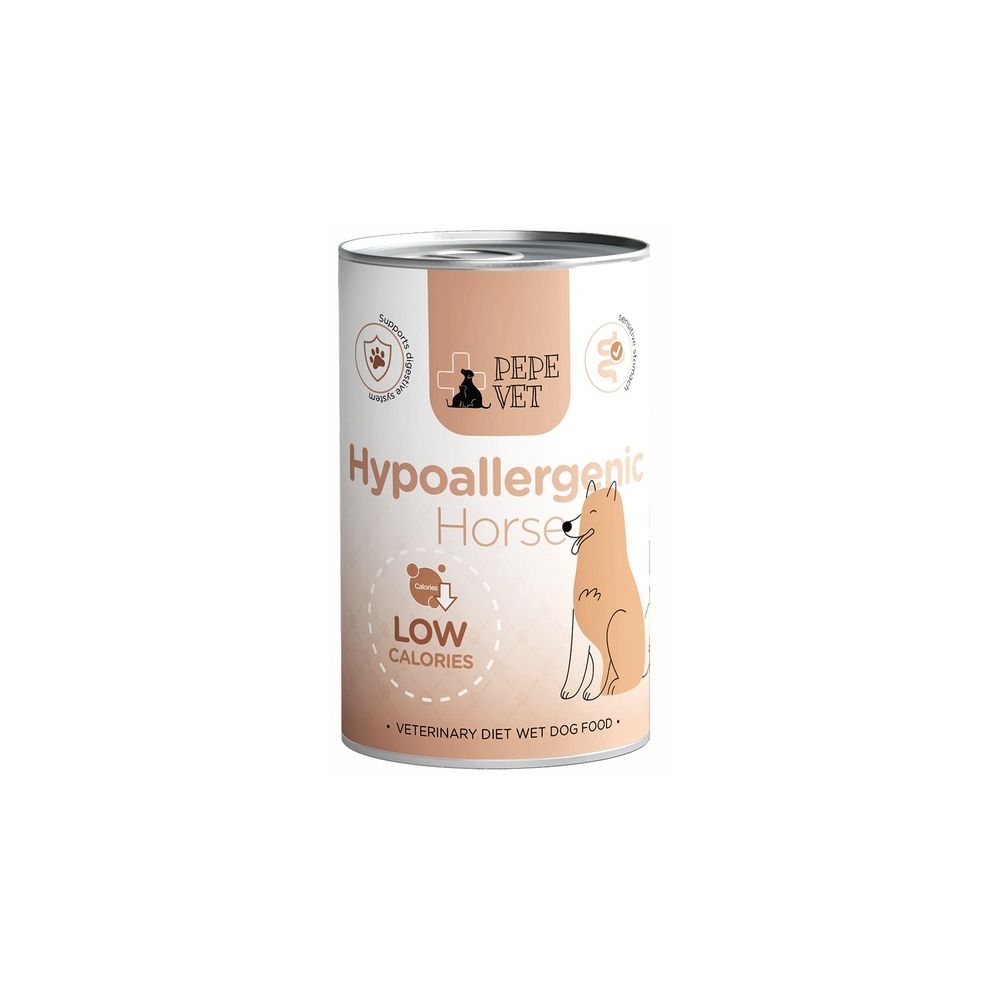 Paka Zwierzaka Pepe Vet Hypoallergenic Horse Puszka 400G
