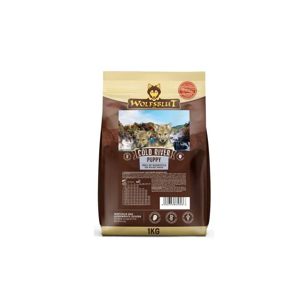 Wolfsblut Dog Cold River Puppy - Pstrąg I Bataty 1Kg