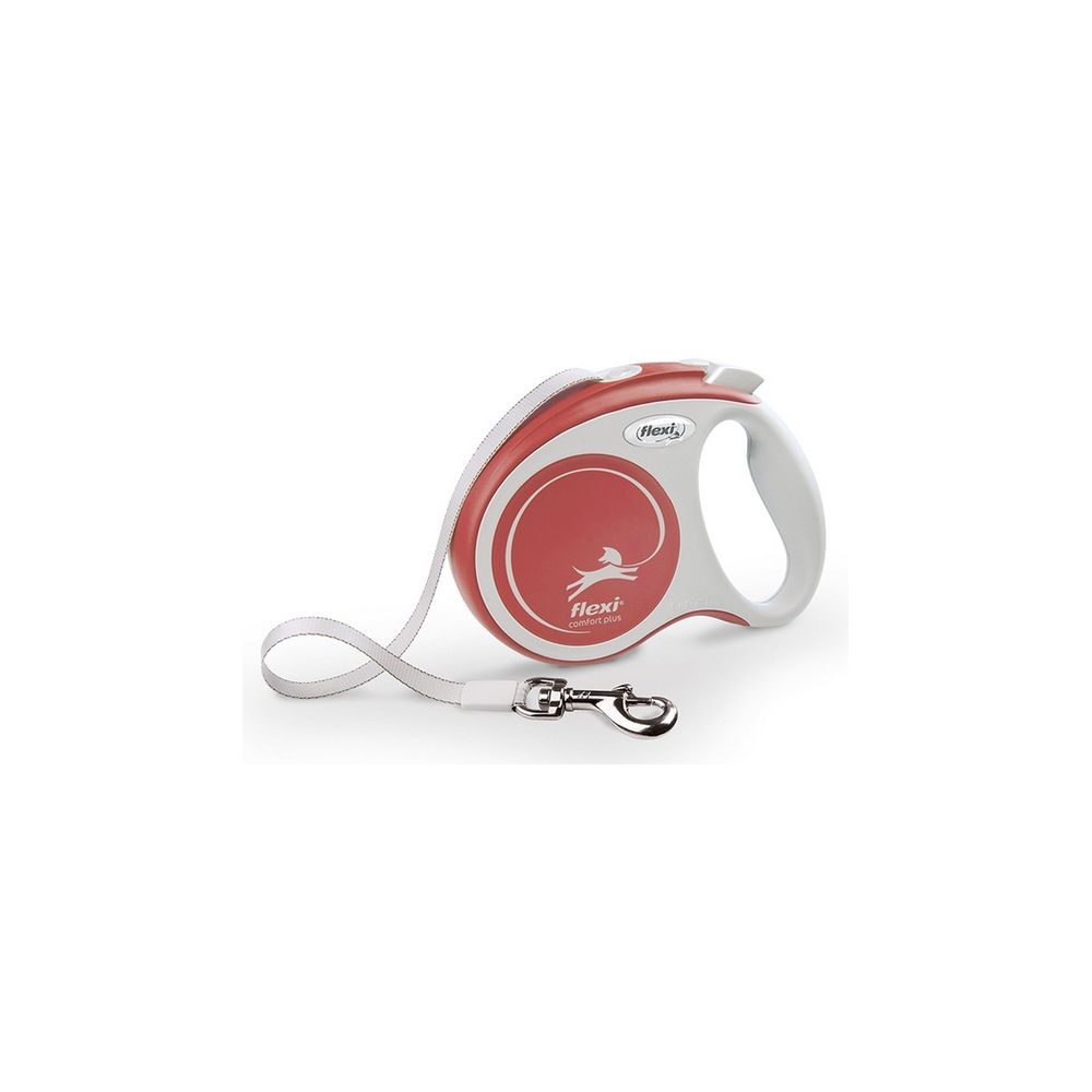 Flexi New Comfort Plus Smycz Taśma Xs 3M Jasnoczerwona