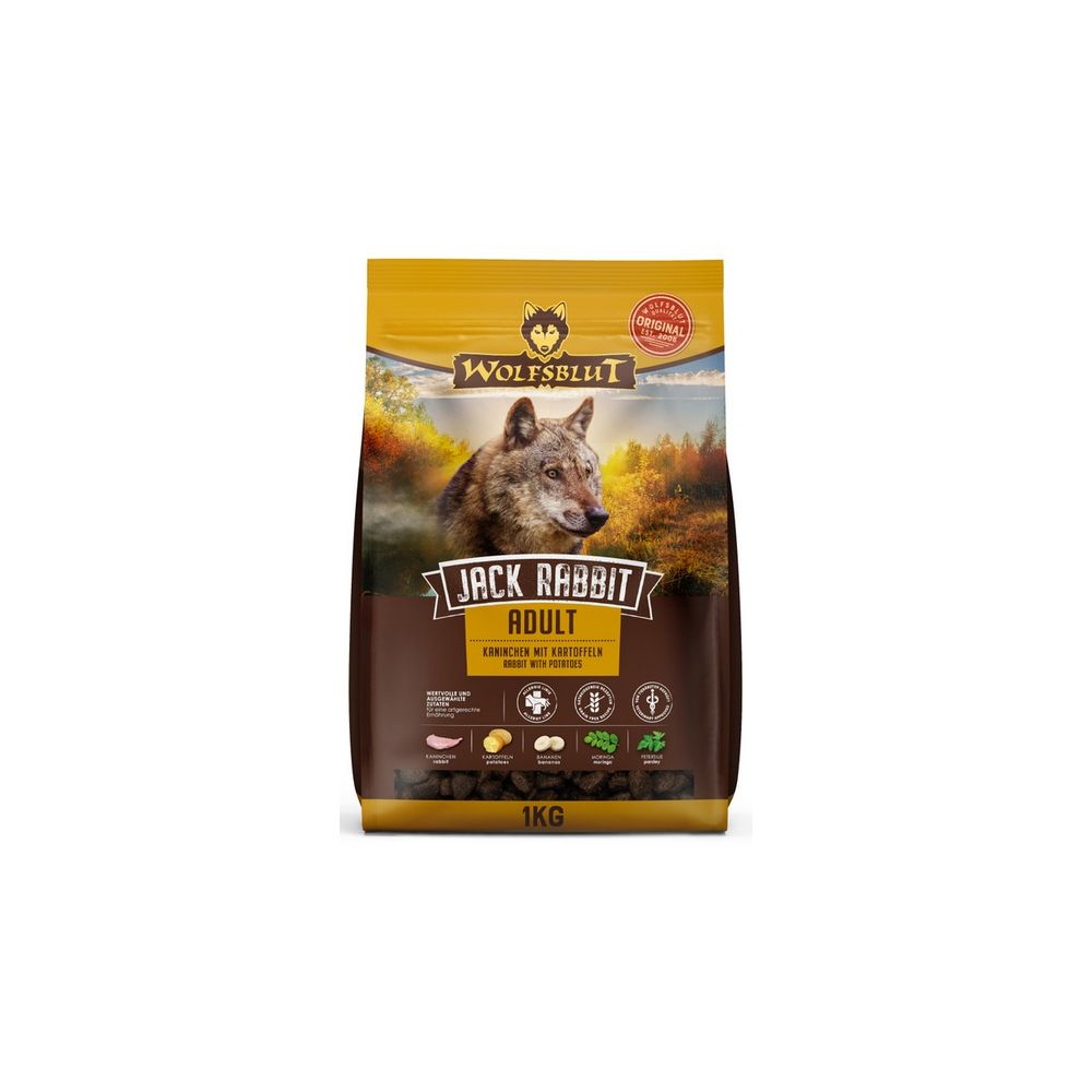 Wolfsblut Dog Jack Rabbit Adult - Królik I Ziemniaki 1Kg