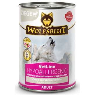 Wolfsblut Dog Vetline Hypoallergenic Goat - Koza I Bataty Puszka 395G