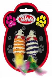 Pet Nova Cat Myszki Sizalowe+ Piór. 2Szt  /12