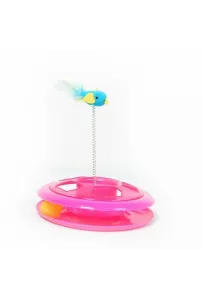 Duvo+ Zabawka Dla Kota "Happy Hoop" Rózowa 26Cm  1717042