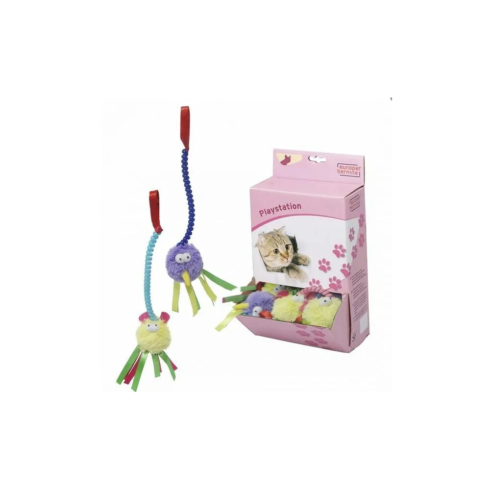 Ebi Zab. Kot Puchate Piłki Na Gumie Na Gumie /27  7,6Cm