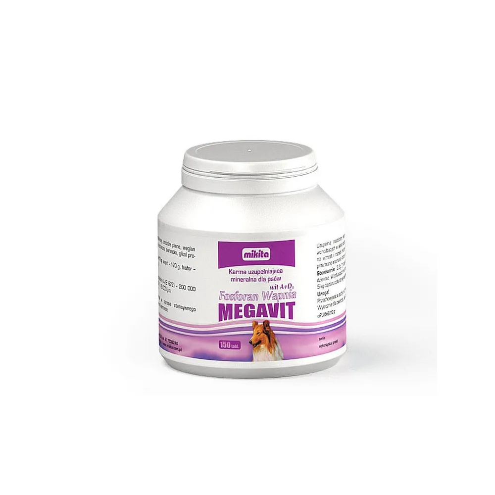 Mikita  Fosforan Wapnia Ad3/Megavit       150Szt /12