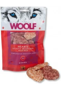 Woolf Hearts of Duck or Chicken with Rice 100g – Naturalne Przysmaki