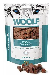 Woolf Duck Chunkies – kawałki kaczki dla psa, naturalny przysmak