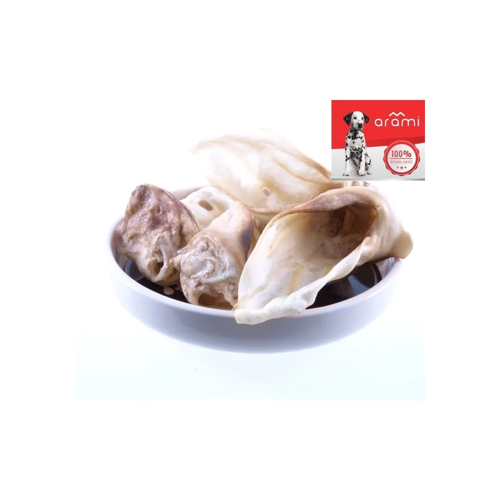 Arami B Uszy Cielęce Białe  (Op.20Szt.)