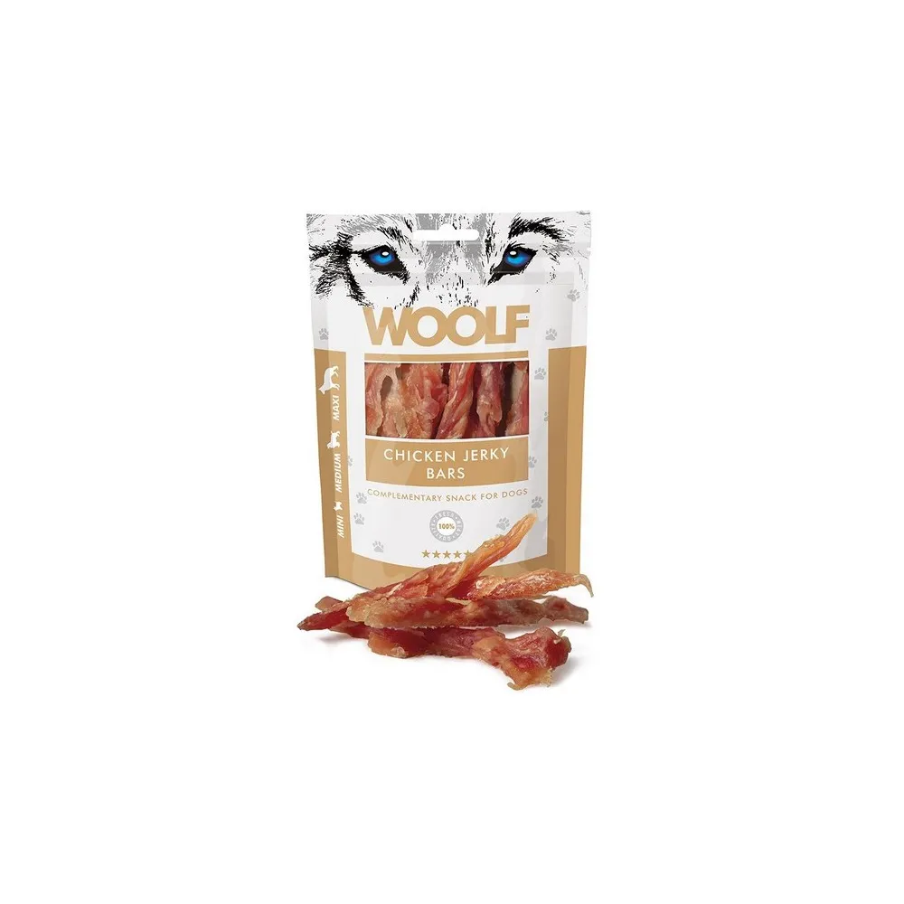 Woolf Przysmak Pies 100G Chicken Jerky    Bars
