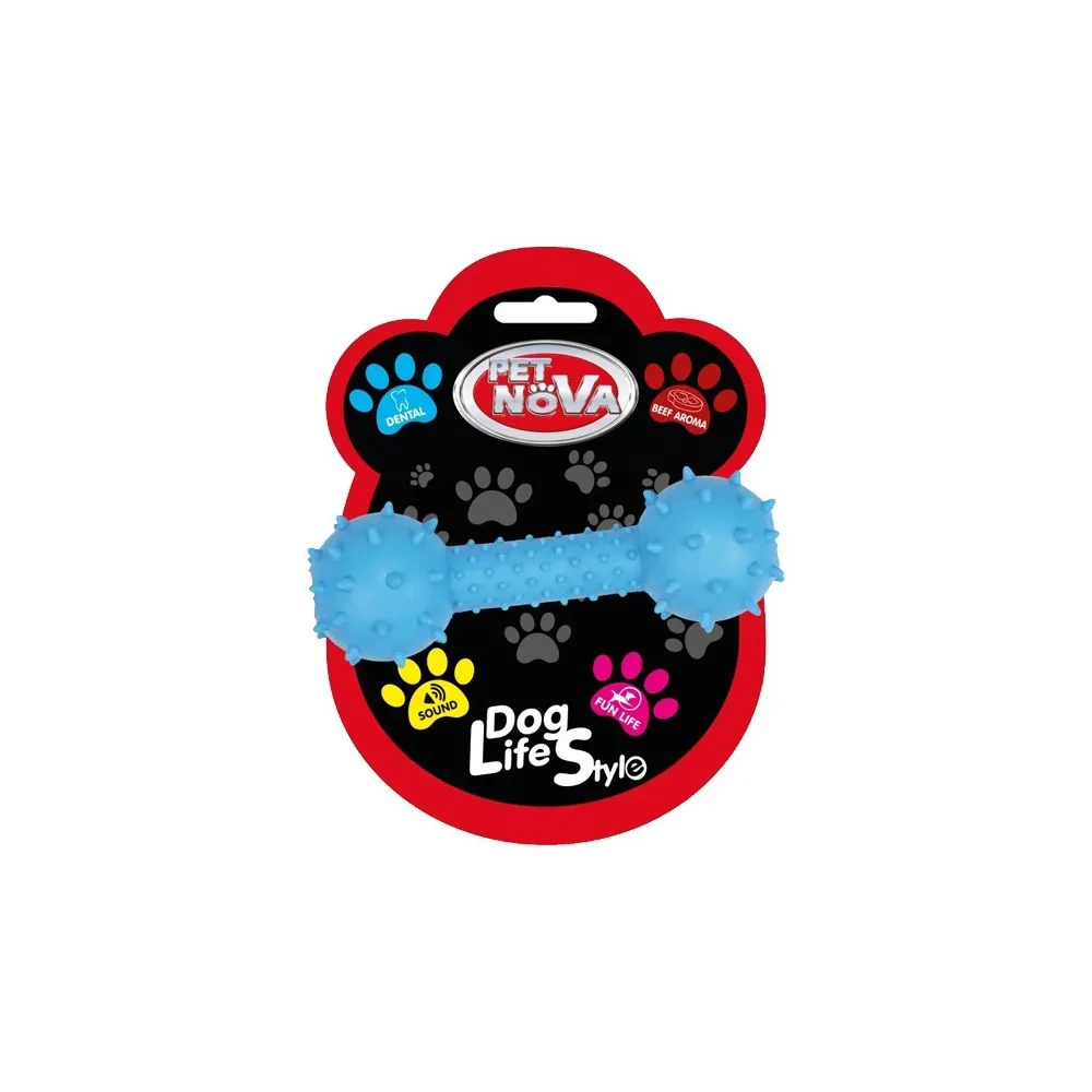 Pet Nova Tpr Dumbbell Blue 12Cm /10