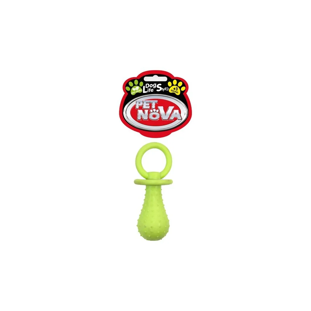 Pet Nova Tpr Pacifier Yellow 14Cm    /10
