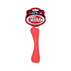 Pet Nova Tpr Bone Red/Pink 16Cm  /10
