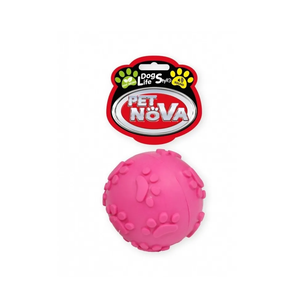 Pet Nova Tpr Soundball Pink 6Cm      /10