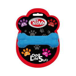 Pet Nova Tpr Snackbone Blue 11Cm     /10
