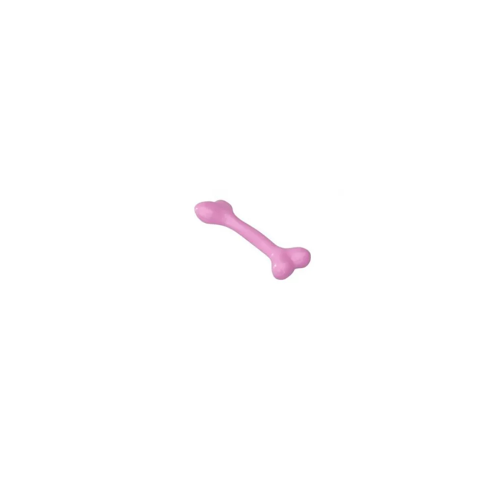 Ebi Zabawka Rubber Bone Róż/Truskawka M 17,75Cm