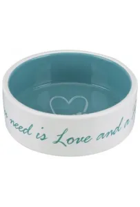 Tx-25051 Miska Ceramiczna Pets Home 0,8L Kremowo-Niebieska
