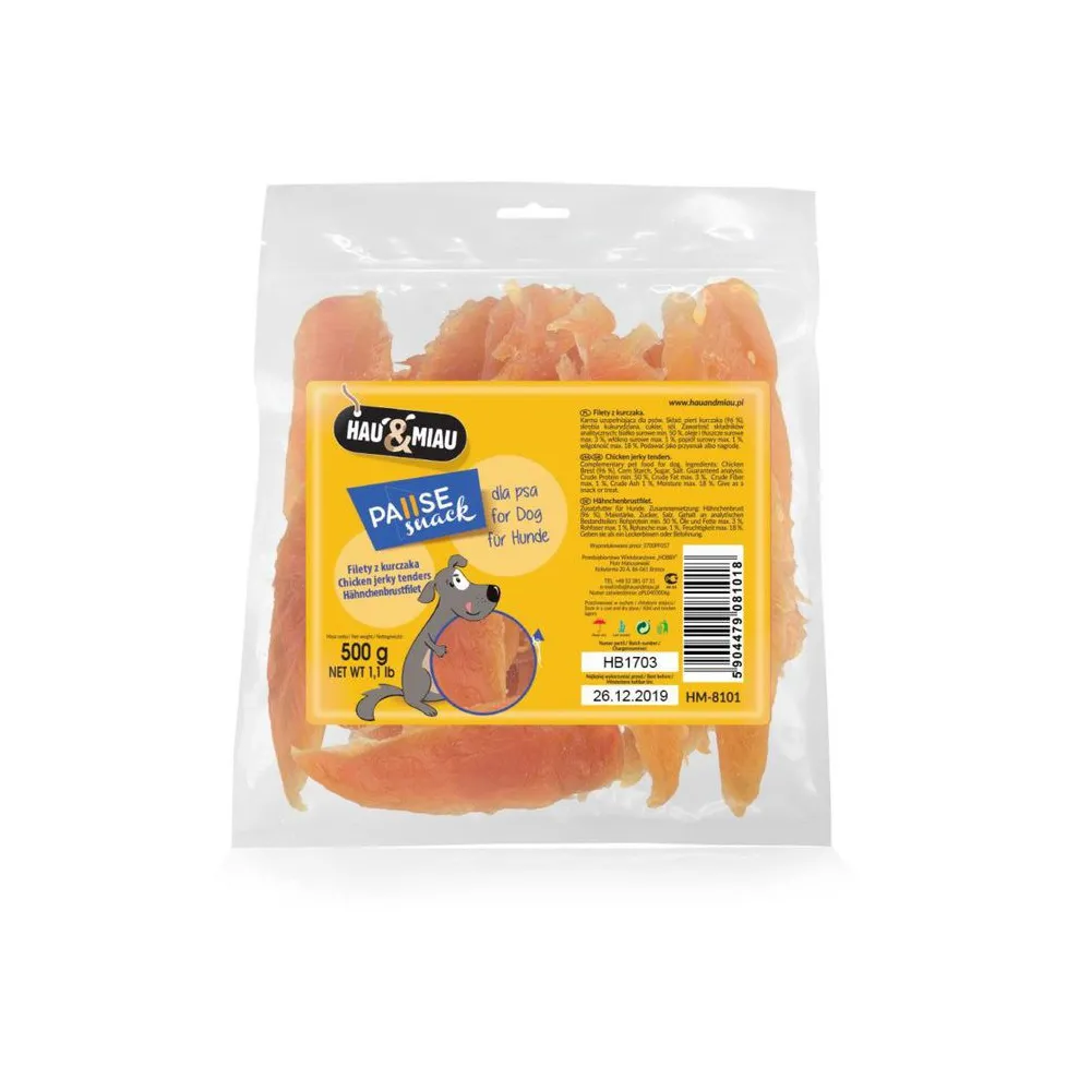 Hau&Miau 8101 Filety Z Kurczaka  500G
