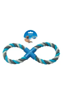 Duvo+ Zabawka Sznur Ósemka                Niebiesko-Szara  33Cm 4705042
