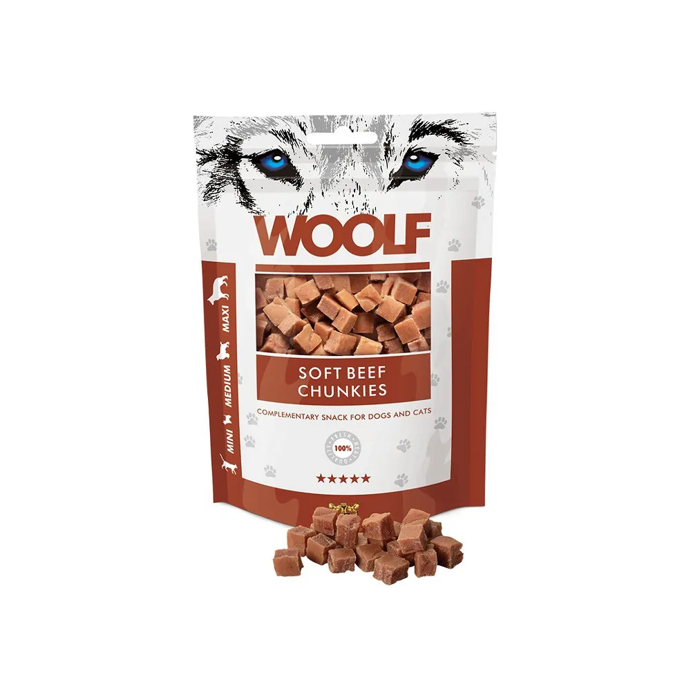 Woolf Przysmak Pies 100G Soft Beef        Chunkies