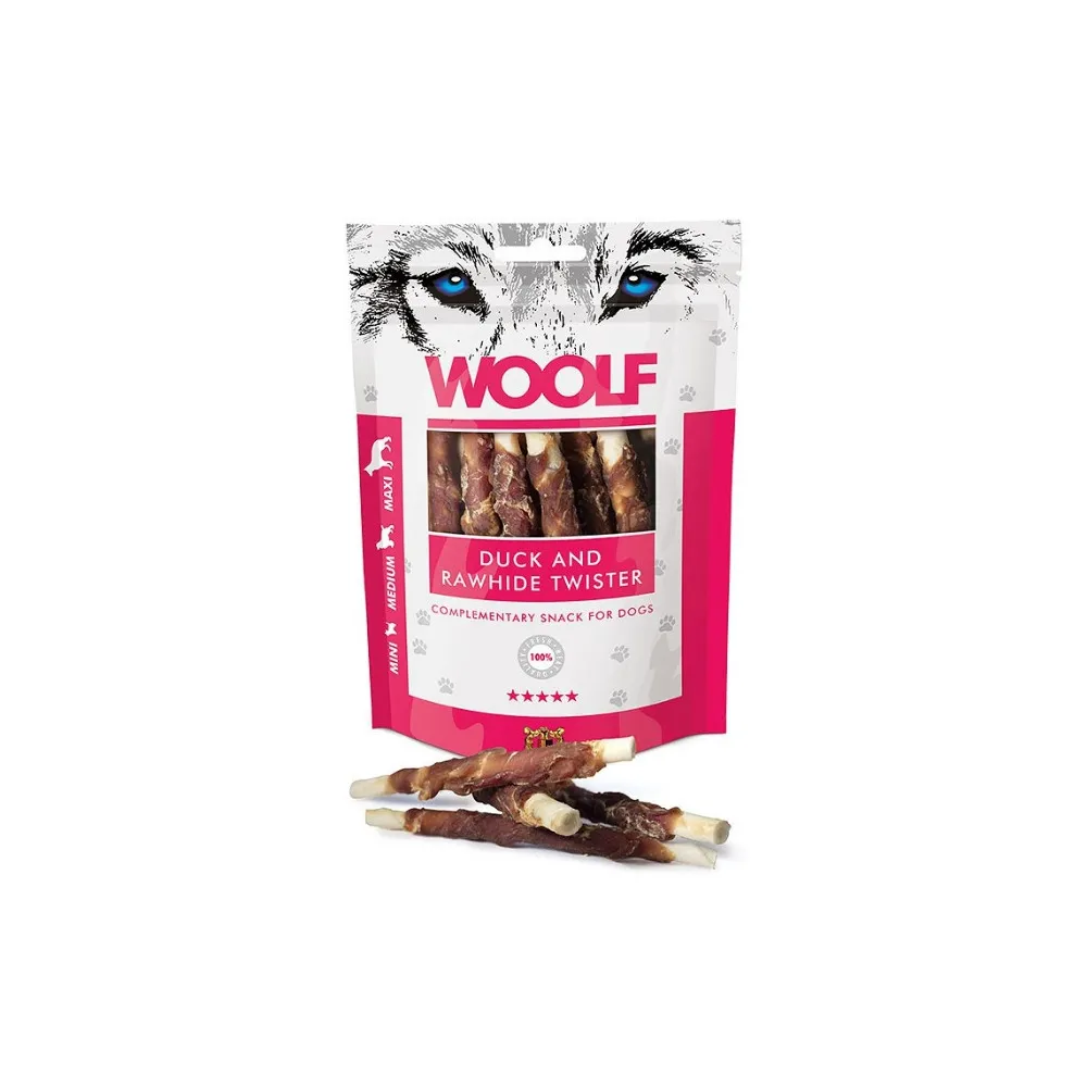 Woolf Przysmak Pies 100G Duck&Rawhide     Twister