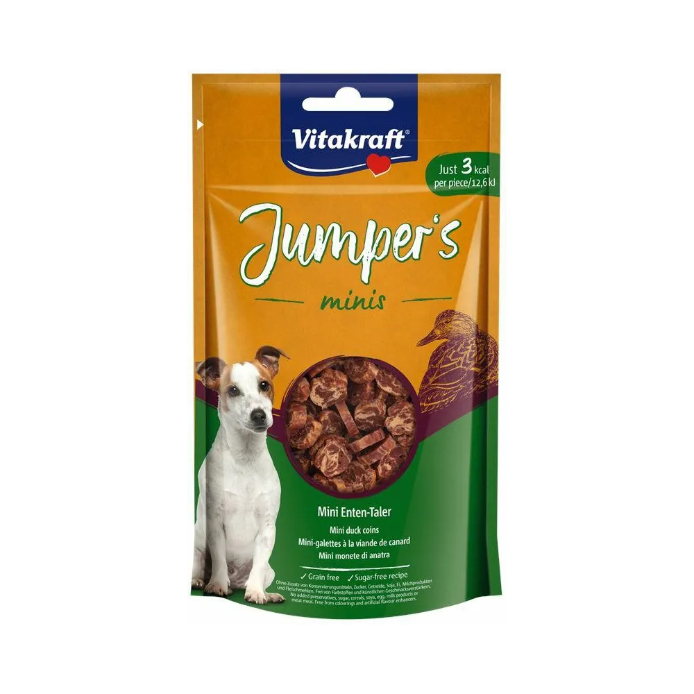 Vitakraft Pies Jumpers Minis Coins 80G    Kaczka /6