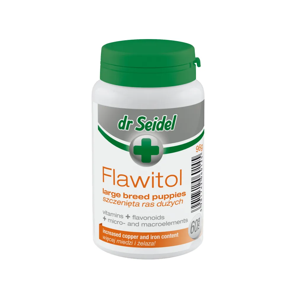 DR SEIDEL Flawitol – Tabletki dla szczeniąt ras dużych wspomagające rozwój