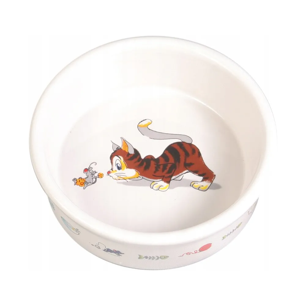 Tx-4007 Miska Ceramiczna Dla Kota Z       Motywem 200Ml