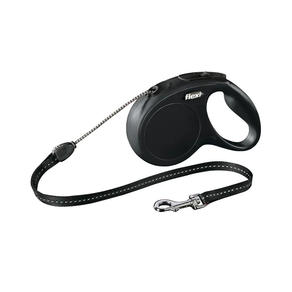 Flexi New Classic Linka M  8M/20Kg        Czarna