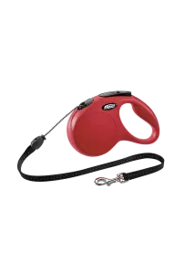 Flexi New Classic Linka M  8M/20Kg        Czerwona