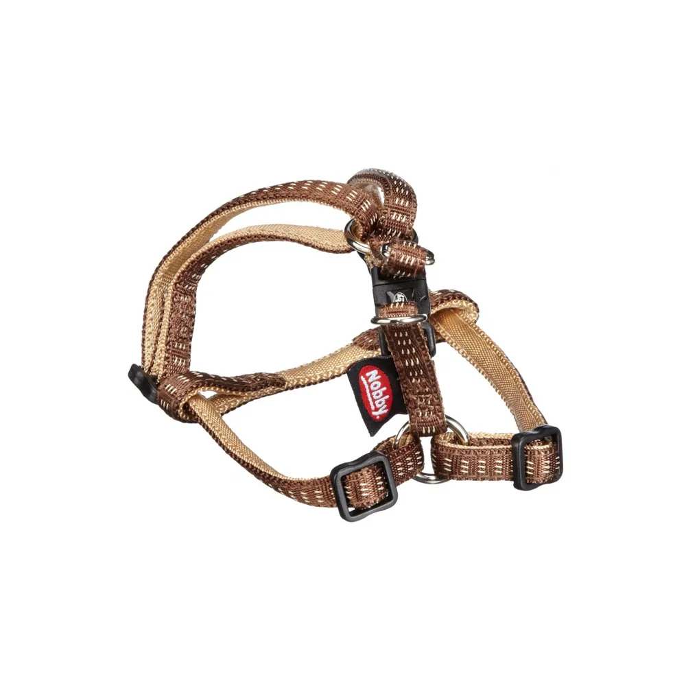 Nobby Soft Grip Szelki M-L Brązowe 20Mm/50-72Cm