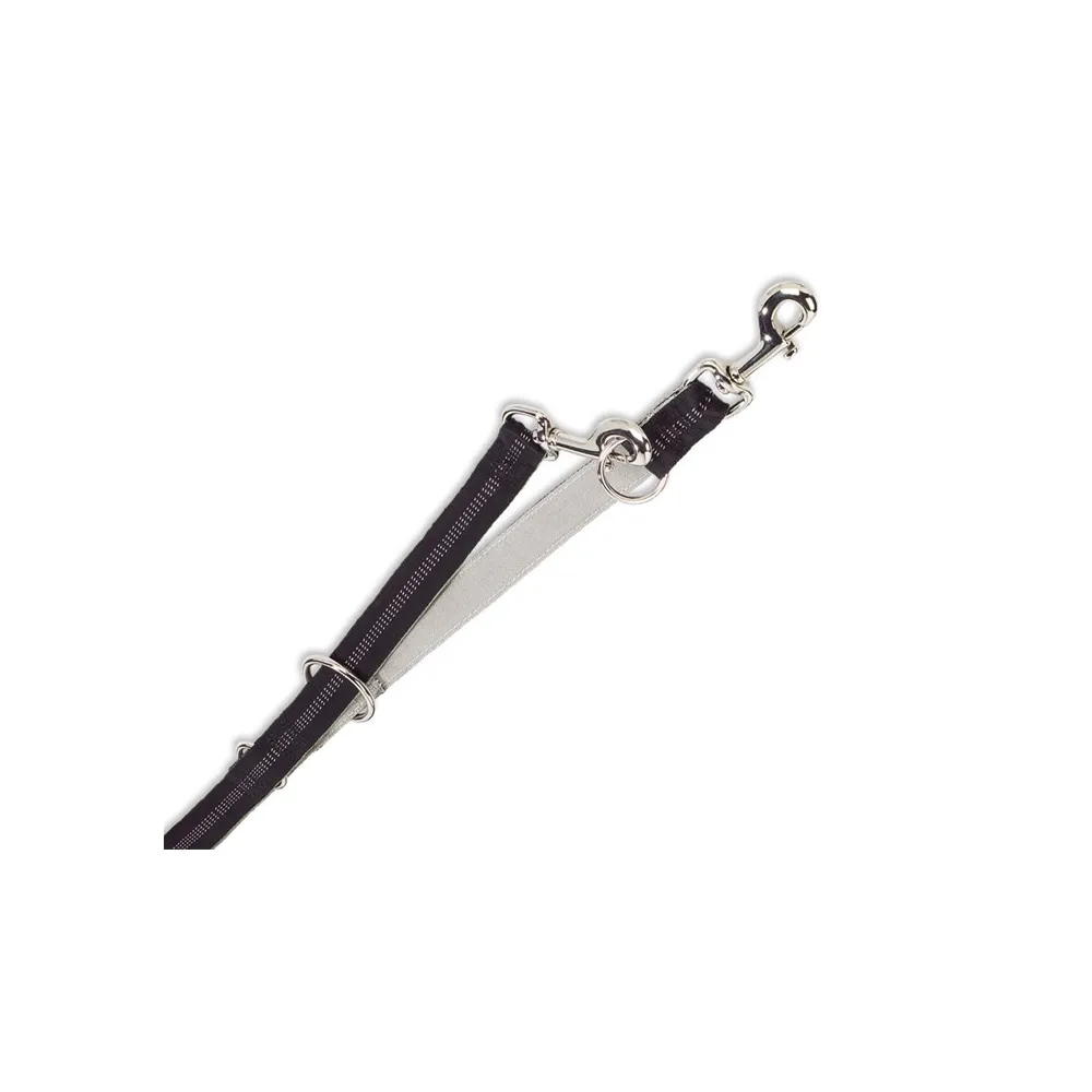 Nobby Soft Grip Smycz Reg M-L Czarna 20Mm/200Cm