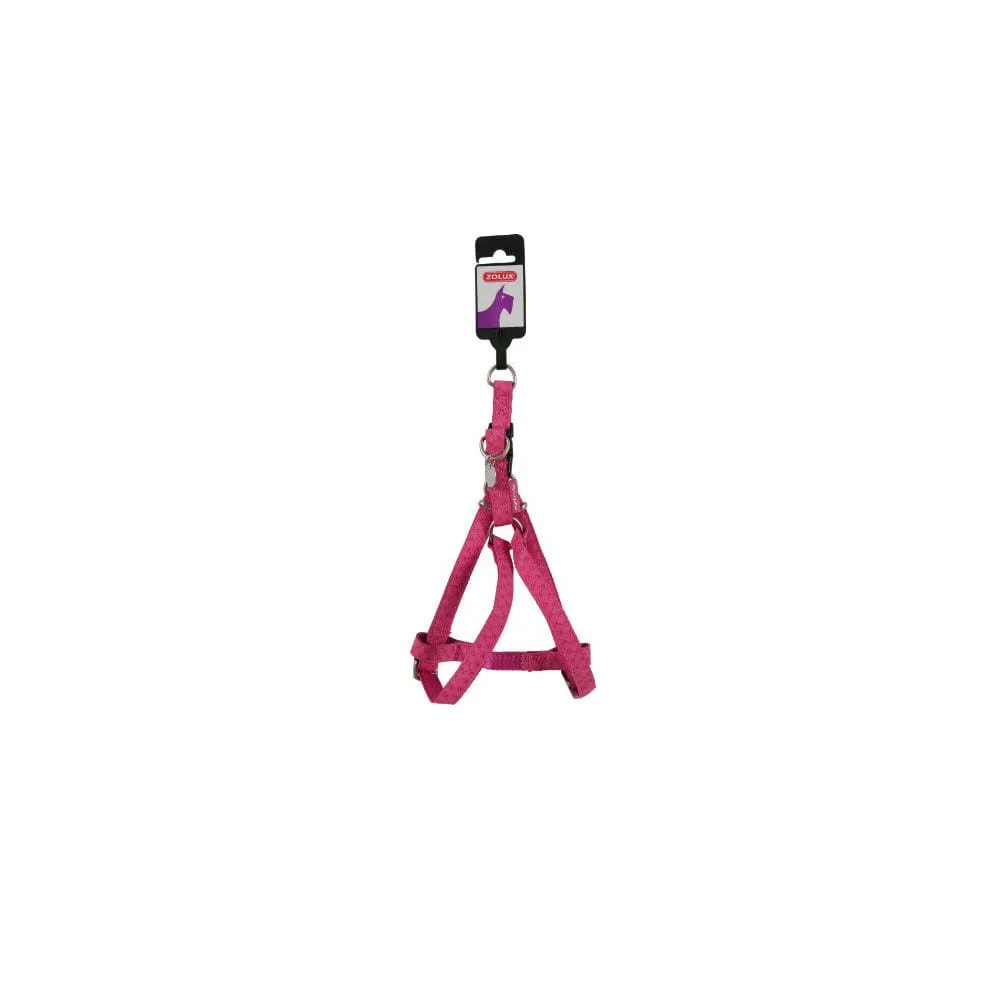 Zolux Szelki Mac Leather 15Mm Fuksja