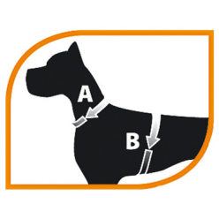 Ferplast Ergocomfort Szelki "Xs"Czerwone 37-47Cm  Max 15Kg