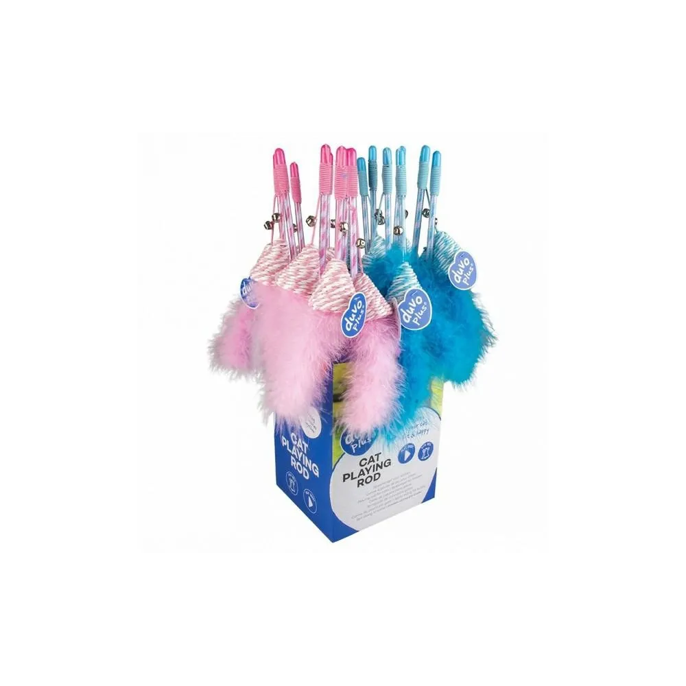 Duvo+ Wędka Dla Kota "Stożek" Z Piórkiem 13X4X3,5Cm   12061   /16/144