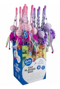Duvo+ Wędka Dla Kota Piłka Ze Sznurka 15X4X3,5Cm   12059    /16/144