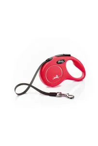 Flexi New Classic Taśma S 5M/15kg Czerwona – Smycz Automatyczna dla Psa