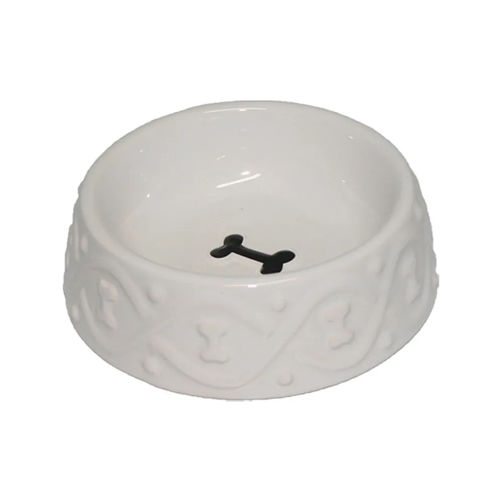 Yarro Miska Ceramiczna Dla Psa Classic    Biała 16X5Cm  Y2710