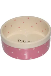 Yarro Miska Ceramiczna Dla Psa Princess   Róż 13X5,5Cm  Y2722